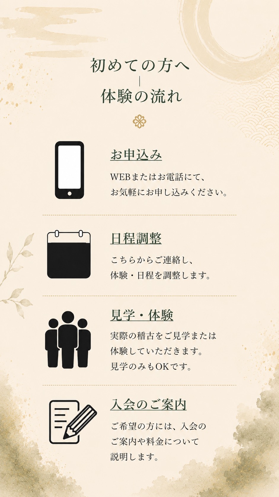 初めての体験 スマホ